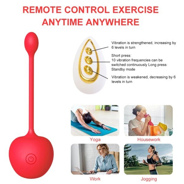 Vaginal Vibrators G Spot Anal Remote Control Vibrating Egg Massager Female Wearable Stimulator Adult Sex Toys for Women Couples Vibrators cb5feb1b7314637725a2e7: apple|mango|pear|Strawberry