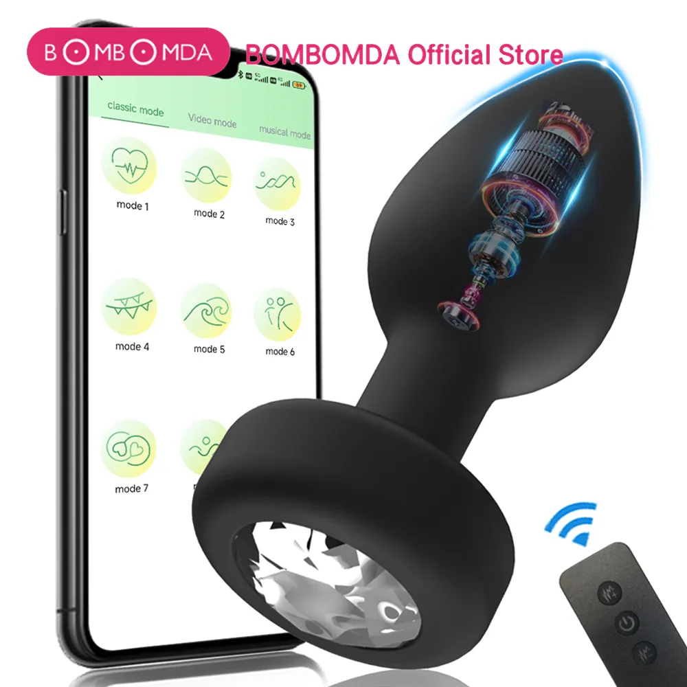 Vibrating Butt Anal Plug APP Control Vibrators Sex Toys for Women Men Silicone Erotic Massager Stimulator Dildo Anal Toys Adults Sex Toys For Women cb5feb1b7314637725a2e7: APP Control M|Remote Control L|Remote Control M