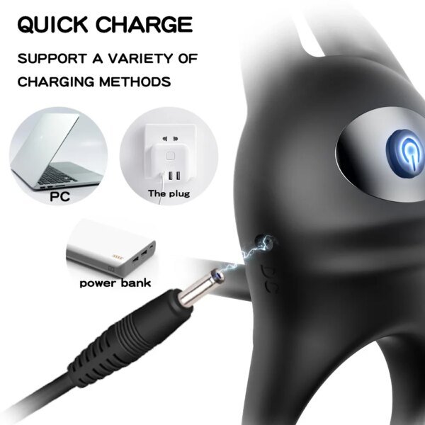 Vibrating Cock Ring for Men Ejaculation Delay Male Erectile Penis Ring G-Spot Clitoris Anal Stimulator Sex Toy for Couples Sex Toys For Men Vibrating Cock Ring for Men Ejaculation Delay Male Erectile Penis Ring G-Spot Clitoris Anal Stimulator Sex Toy for Couples Sex Toys For Men cb5feb1b7314637725a2e7: SJH10-BK|SJH11-BK|SJH33-BK