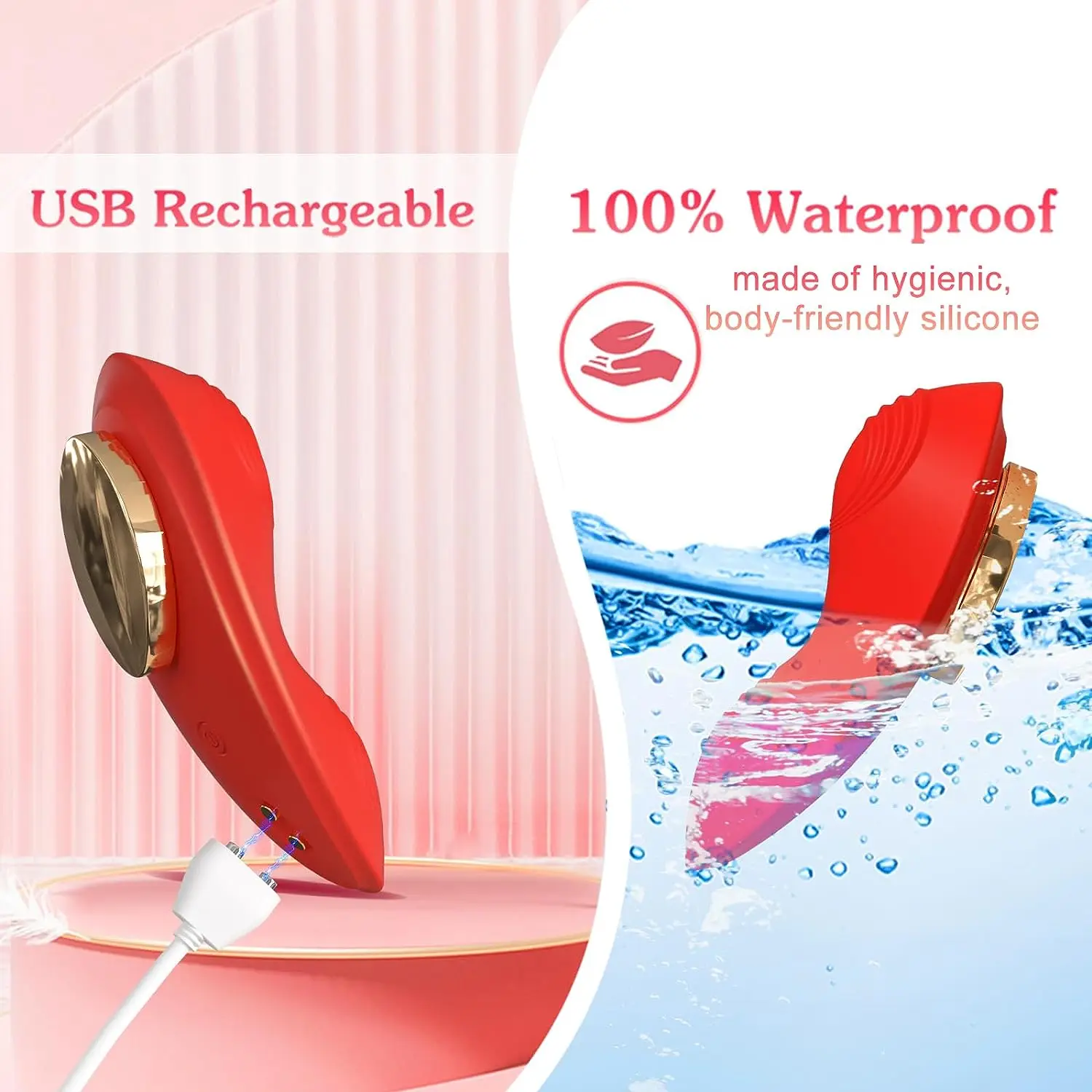 Wearable Panty Vibrator for Women Clitoris Stimulator Wireless App Remote Control G Spot Mini Magnetic Clip Public Play Sex Toys Vibrators cb5feb1b7314637725a2e7: Plum|Purple|Red