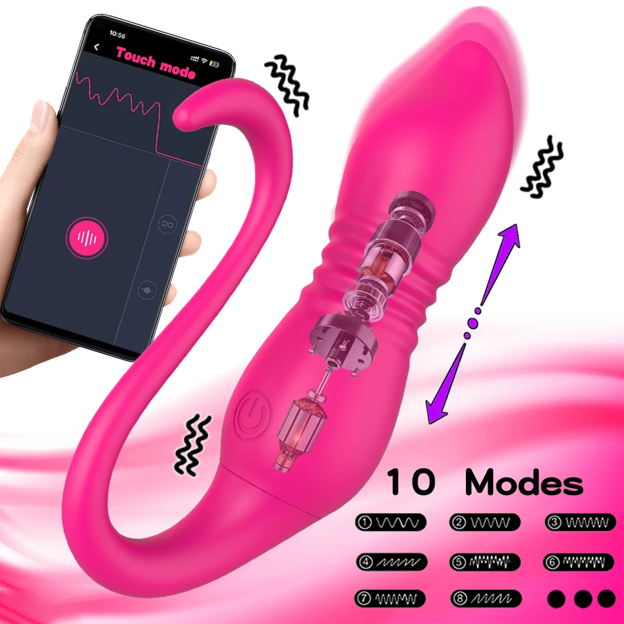 Wireless Bluetooth Telescoping Vibrator for Women Dildo G Spot Clit Stimulator APP Remote Control Wear Vibrating Egg Sex Toys Best Sellers cb5feb1b7314637725a2e7: Light Brown|White