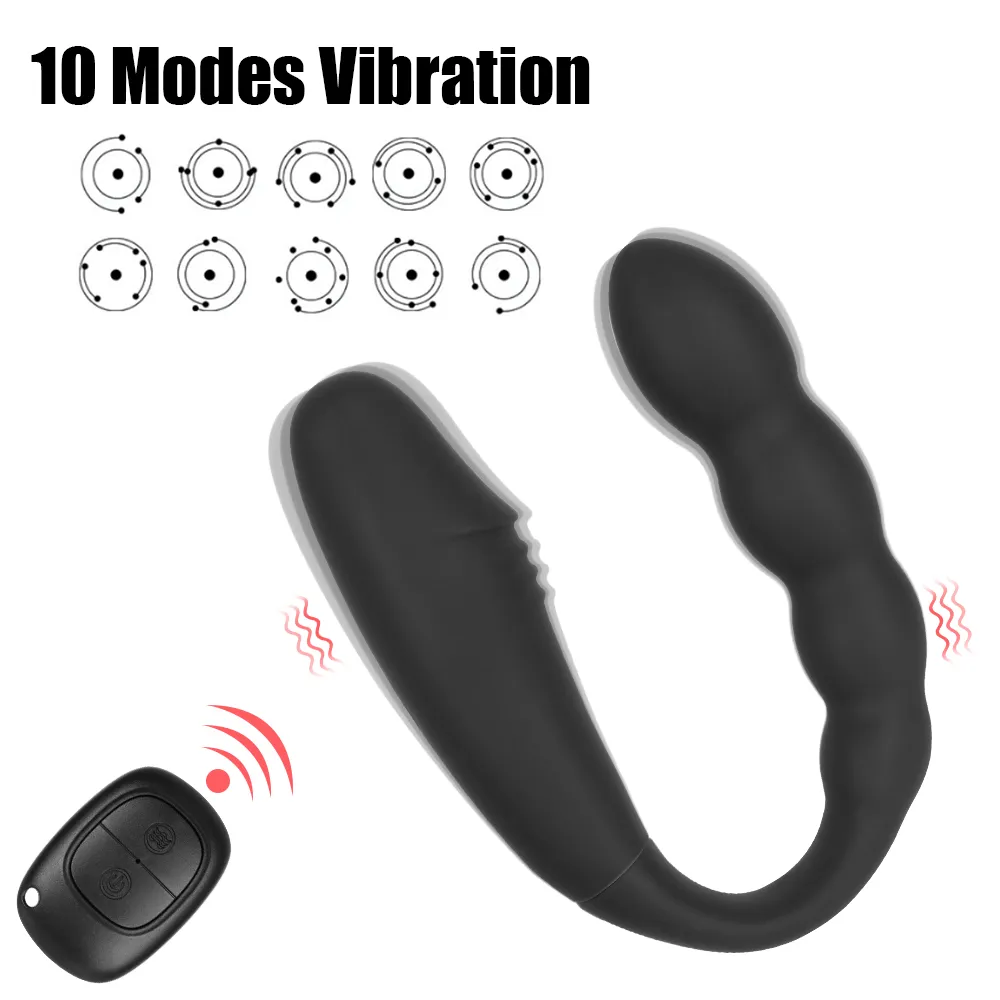 Wireless Control U-shaped Dildo G Spot Vagina Clit Anal Massage Double Headed Vibrators Adult 18 Sex Products Sex Toys for Women Vibrators Sexually Suggestive: No