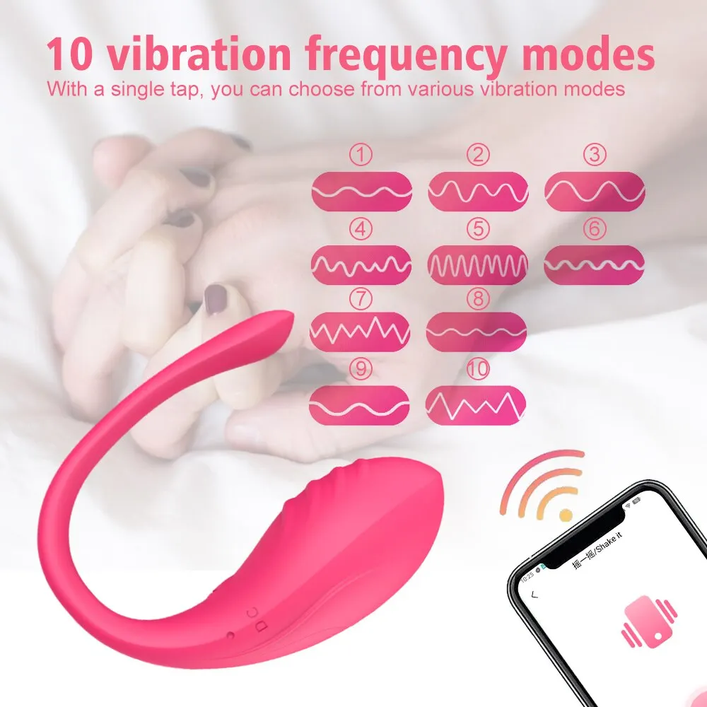 Wireless Control Vibrator APP Remote Control Dildo Panties Wear Vibrating Egg G Spot Clit Stimulator Massager Sex Toys for Women Sex Toys For Women cb5feb1b7314637725a2e7: Purple|Rose Red