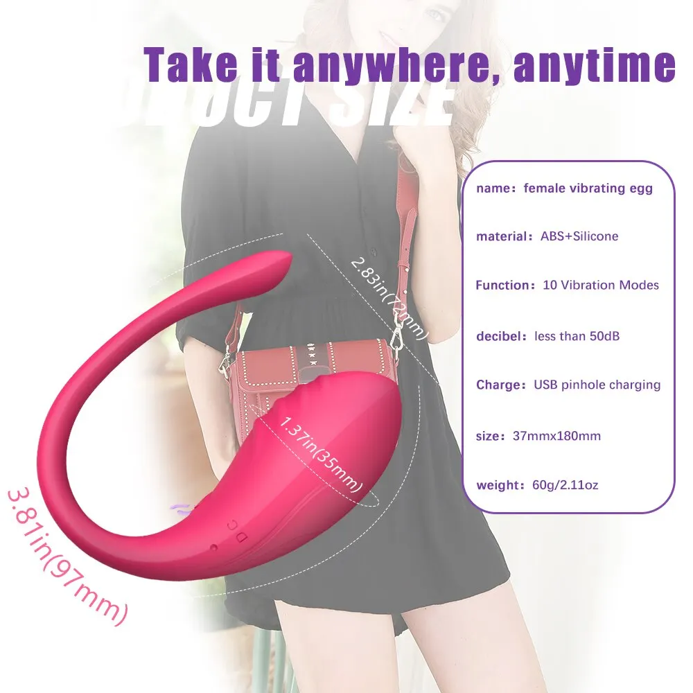 Wireless Control Vibrator APP Remote Control Dildo Panties Wear Vibrating Egg G Spot Clit Stimulator Massager Sex Toys for Women Sex Toys For Women cb5feb1b7314637725a2e7: Purple|Rose Red