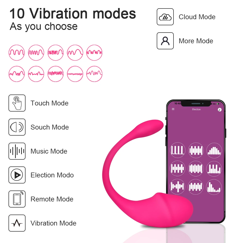 Wireless Sextoy Vibrating Egg Remote Vibrators Powerful App Control G Spot Dildo Vagina Massager Bluetooth For Women Clitoris 18 Sex Toys For Women cb5feb1b7314637725a2e7: APP Vibrator