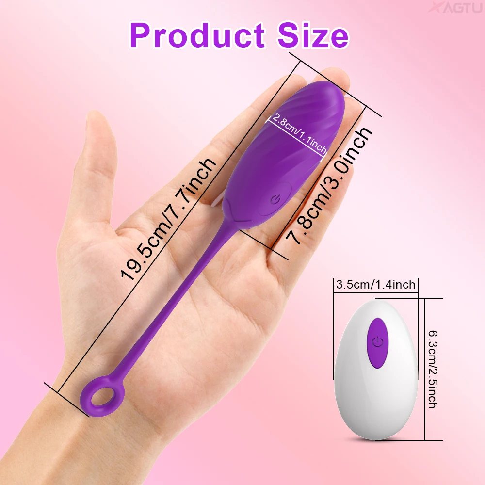 Wireless Vibrator Egg Remote Control G-Spot Clitoris Simulator Vagina Massage Vibrating Love Eggs Sex Toys Adult Goods for Women Vibrators cb5feb1b7314637725a2e7: Pink|Pink with Box|Purple|Purple with Box|Red|Red With Box