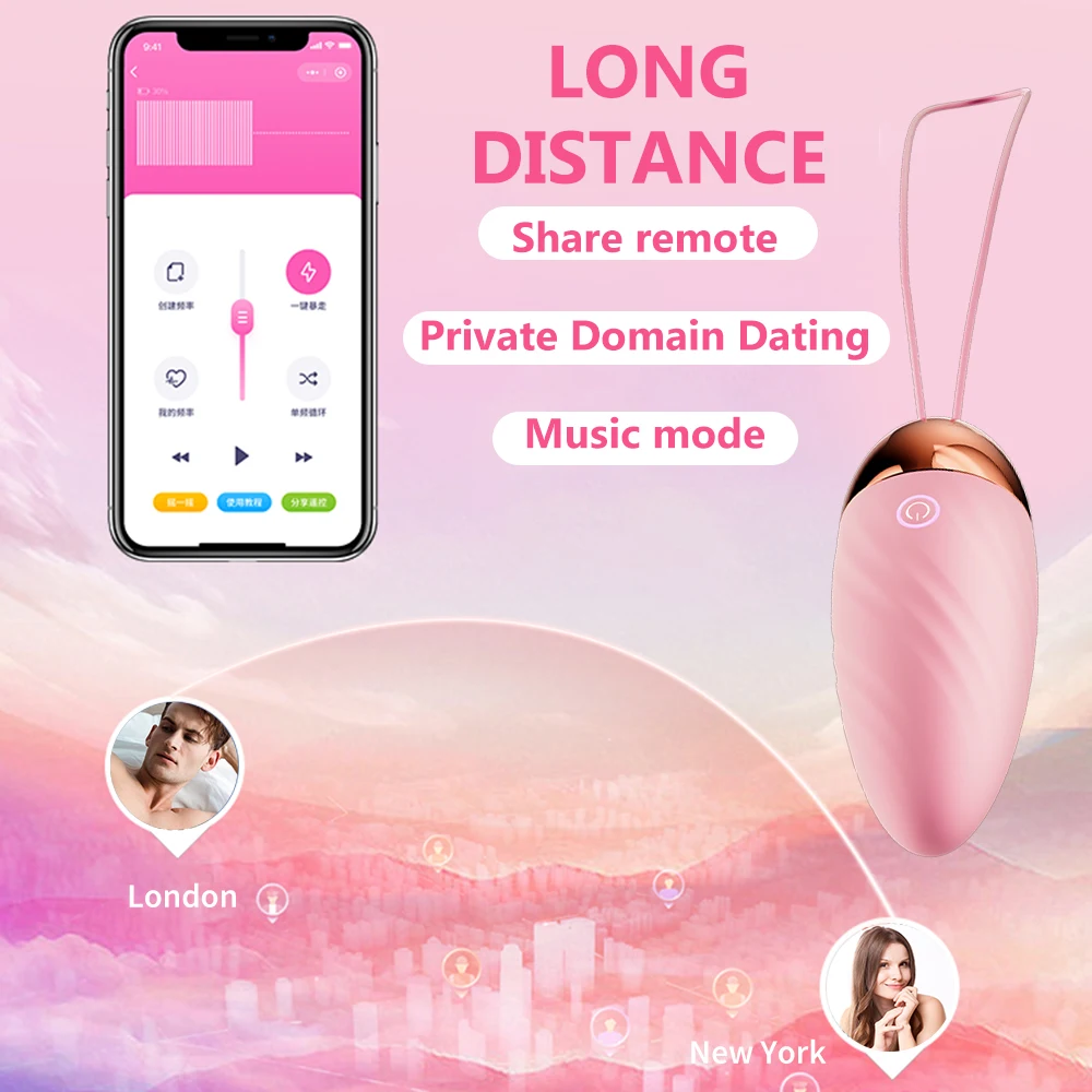 Bluetooth G Spot Dildo Vibrator for Women APP Remote Control Panties Vibrating Egg Clitoris Stimulator Sex Toys for Adults Vagina Balls cb5feb1b7314637725a2e7: no box|with box