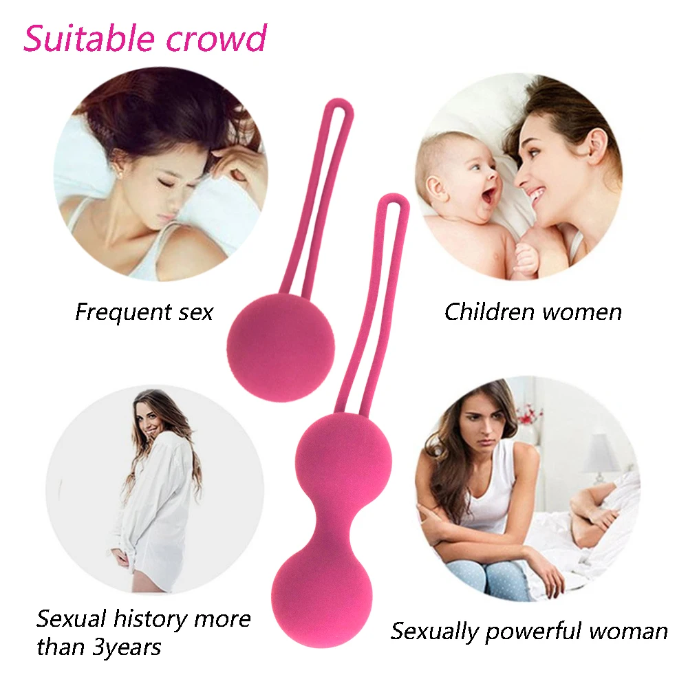 Safe Silicone Smart Ball Vibrator Kegel Ball Ben Wa Ball Vagina Tighten Exercise Machine Sex Toy for Women Vaginal Geisha Ball Vagina Balls cb5feb1b7314637725a2e7: Black-L|Black-M|Black-S|Pink-L|Pink-M|Pink-S|Purple-L|Purple-M|Purple-S