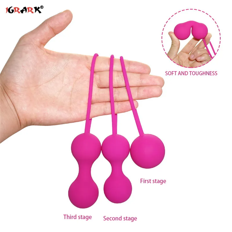 Safe Silicone Smart Ball Vibrator Kegel Ball Ben Wa Ball Vagina Tighten Exercise Machine Sex Toy for Women Vaginal Geisha Ball Vagina Balls cb5feb1b7314637725a2e7: Black-L|Black-M|Black-S|Pink-L|Pink-M|Pink-S|Purple-L|Purple-M|Purple-S