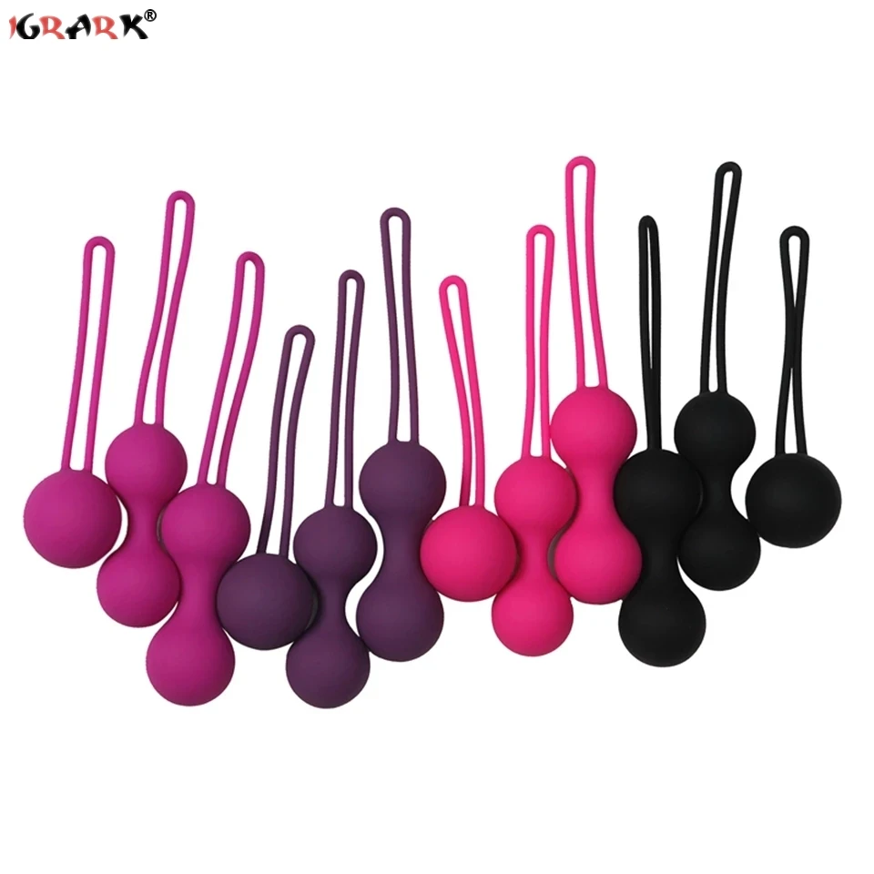 Safe Silicone Smart Ball Vibrator Kegel Ball Ben Wa Ball Vagina Tighten Exercise Machine Sex Toy for Women Vaginal Geisha Ball Vagina Balls cb5feb1b7314637725a2e7: Black-L|Black-M|Black-S|Pink-L|Pink-M|Pink-S|Purple-L|Purple-M|Purple-S