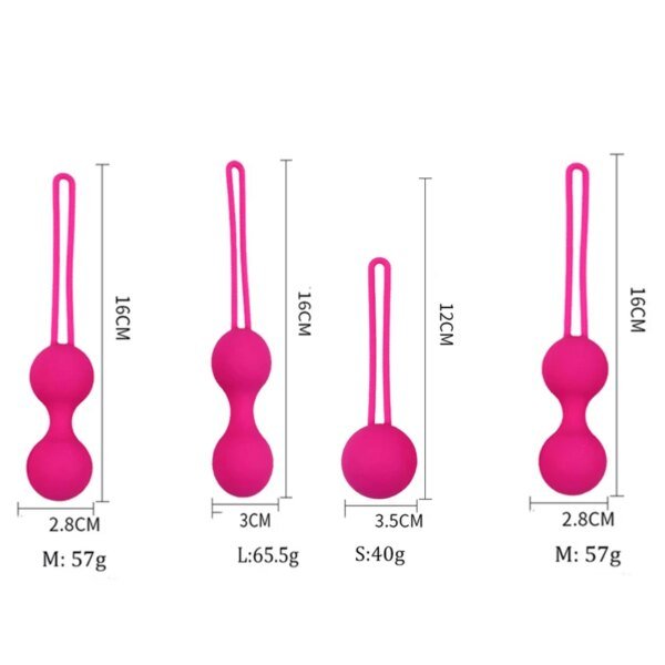 Safety Silicone Vagina Balls Female Sex Toys Kegel Balls Ben Doll Balls Vaginal Tightening Exercise Vibrators Flirting Sex Toys Vagina Balls cb5feb1b7314637725a2e7: Black-L|Black-M|Black-S|Deep Purple L|Deep Purple M|Deep Purple S|Pink-L|Pink-M|Pink-S|Purple-L|Purple-M|Purple-S|Rose L|Rose M|Rose S