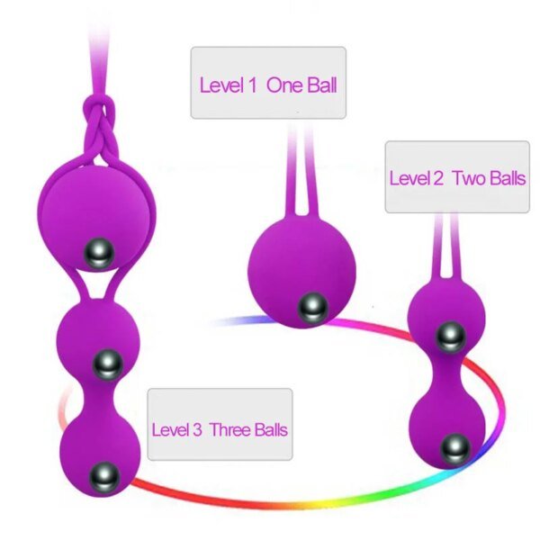 Safety Silicone Vagina Balls Female Sex Toys Kegel Balls Ben Doll Balls Vaginal Tightening Exercise Vibrators Flirting Sex Toys Vagina Balls cb5feb1b7314637725a2e7: Black-L|Black-M|Black-S|Deep Purple L|Deep Purple M|Deep Purple S|Pink-L|Pink-M|Pink-S|Purple-L|Purple-M|Purple-S|Rose L|Rose M|Rose S
