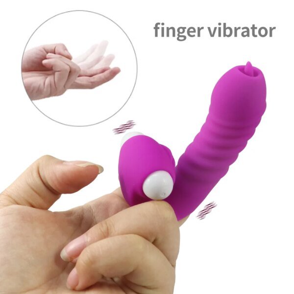 Tongue vibrator G-spot stimulation erotic finger condom couple wear flirting supplies female masturbator sex toys Vagina Balls cb5feb1b7314637725a2e7: Black|Blue|Pink|Purple|Rose Red