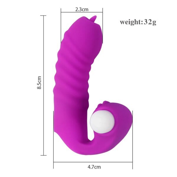 Tongue vibrator G-spot stimulation erotic finger condom couple wear flirting supplies female masturbator sex toys Vagina Balls cb5feb1b7314637725a2e7: Black|Blue|Pink|Purple|Rose Red
