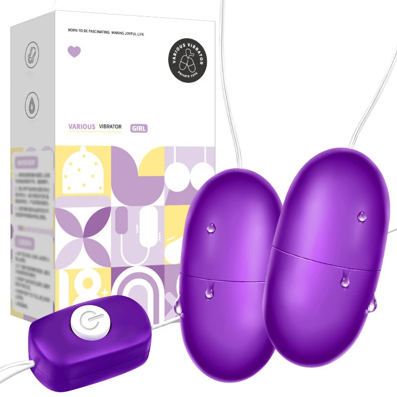 USB jumping egg unisex double-shock double-jump variable frequency vibrator couples flirting massage stick adult sex toys Vagina Balls cb5feb1b7314637725a2e7: HY4 Purple USB