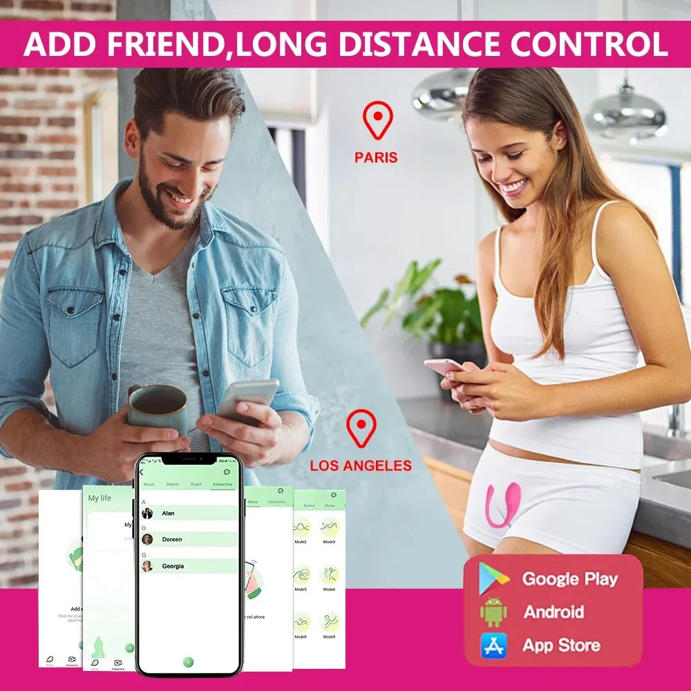 Wireless App Remote Control Vibrator Bluetooth Clit Stimulate G Spot Dildo Wear Vibrating Egg Panties Sex Toys for Women Adults Vagina Balls cb5feb1b7314637725a2e7: Purple with Box|Red|Red With Box|Violet