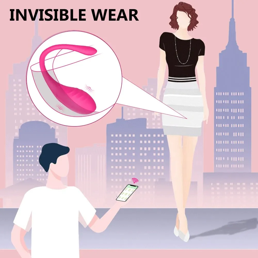 Wireless App Remote Control Vibrator Bluetooth Clit Stimulate G Spot Dildo Wear Vibrating Egg Panties Sex Toys for Women Adults Vagina Balls cb5feb1b7314637725a2e7: Purple with Box|Red|Red With Box|Violet
