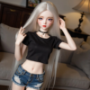 60cm Small Realistic Silicone Mini Doll Soft Anime Action Figure Doll Soft Real Skin Touch Feeling Sex Dolls cb5feb1b7314637725a2e7: 60CM Silicone