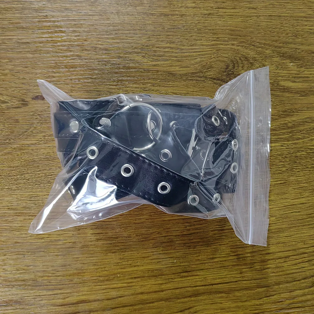 BDSM Handcuff Gothic Leather Neck Cuff Sex Toys Leather Sex Bondage Set Erotic Slave SM Toys Sexy Cuffs Harness Lingeries Kit Bondage Gear cb5feb1b7314637725a2e7: Black