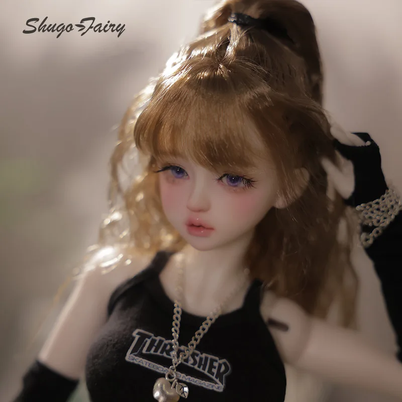 Shuga Fairy 1/4 Pearl BJD Doll New Design Sweetheart Girly Face Meat Leg BJD Doll Toys Pure Handicraft Art Ball Jointed Doll Sex Dolls cb5feb1b7314637725a2e7: Fullset B as pic