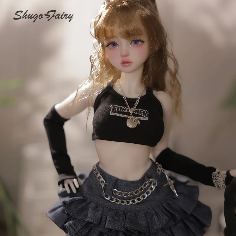 Shuga Fairy 1/4 Pearl BJD Doll New Design Sweetheart Girly Face Meat Leg BJD Doll Toys Pure Handicraft Art Ball Jointed Doll Sex Dolls cb5feb1b7314637725a2e7: Fullset B as pic