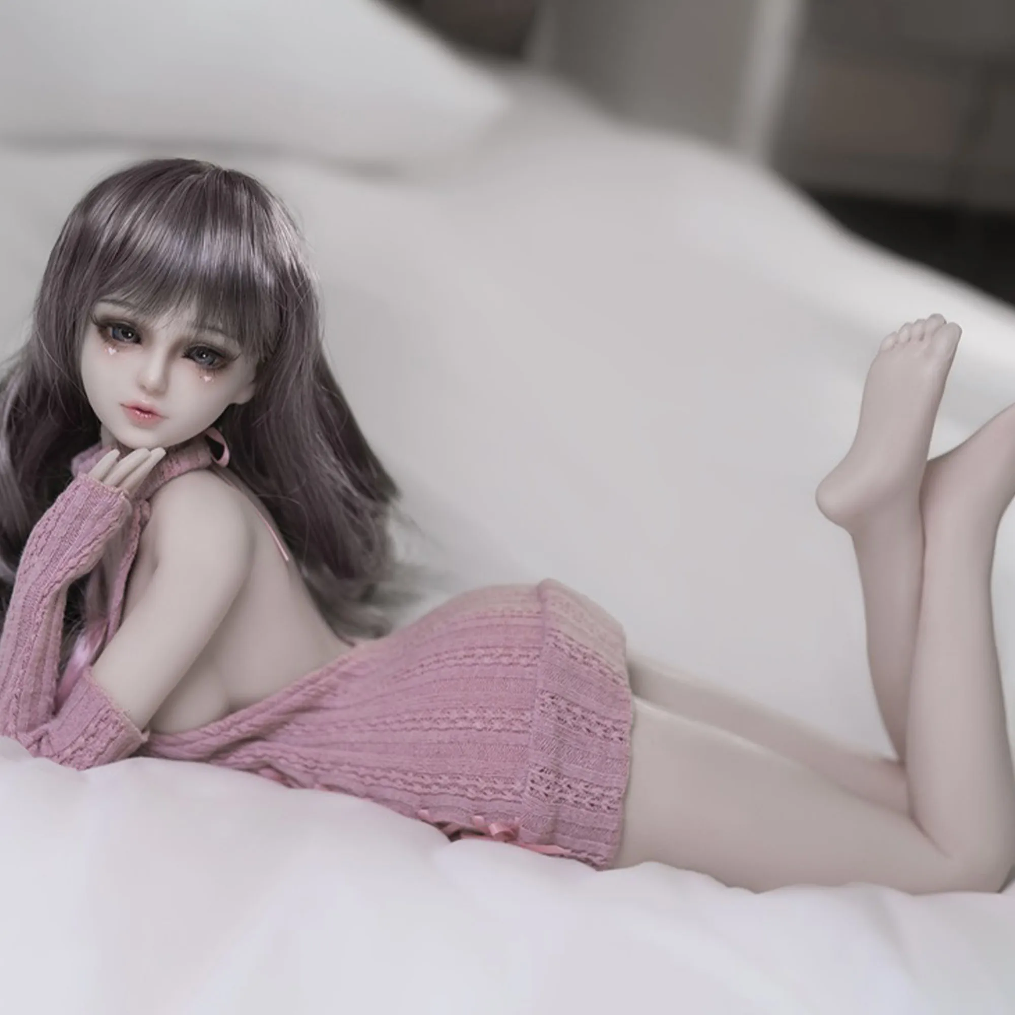 Exquisite theme collection doll, silicone body and head, including wig, 60 cm /23.6 inches (clothes not included) Sex Dolls cb5feb1b7314637725a2e7: Body and head